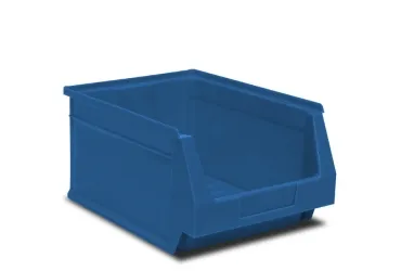 Dunkelblaue Sichtlagerkästen
